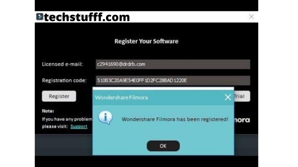 WonderShare Filmora registration key and email 100% working